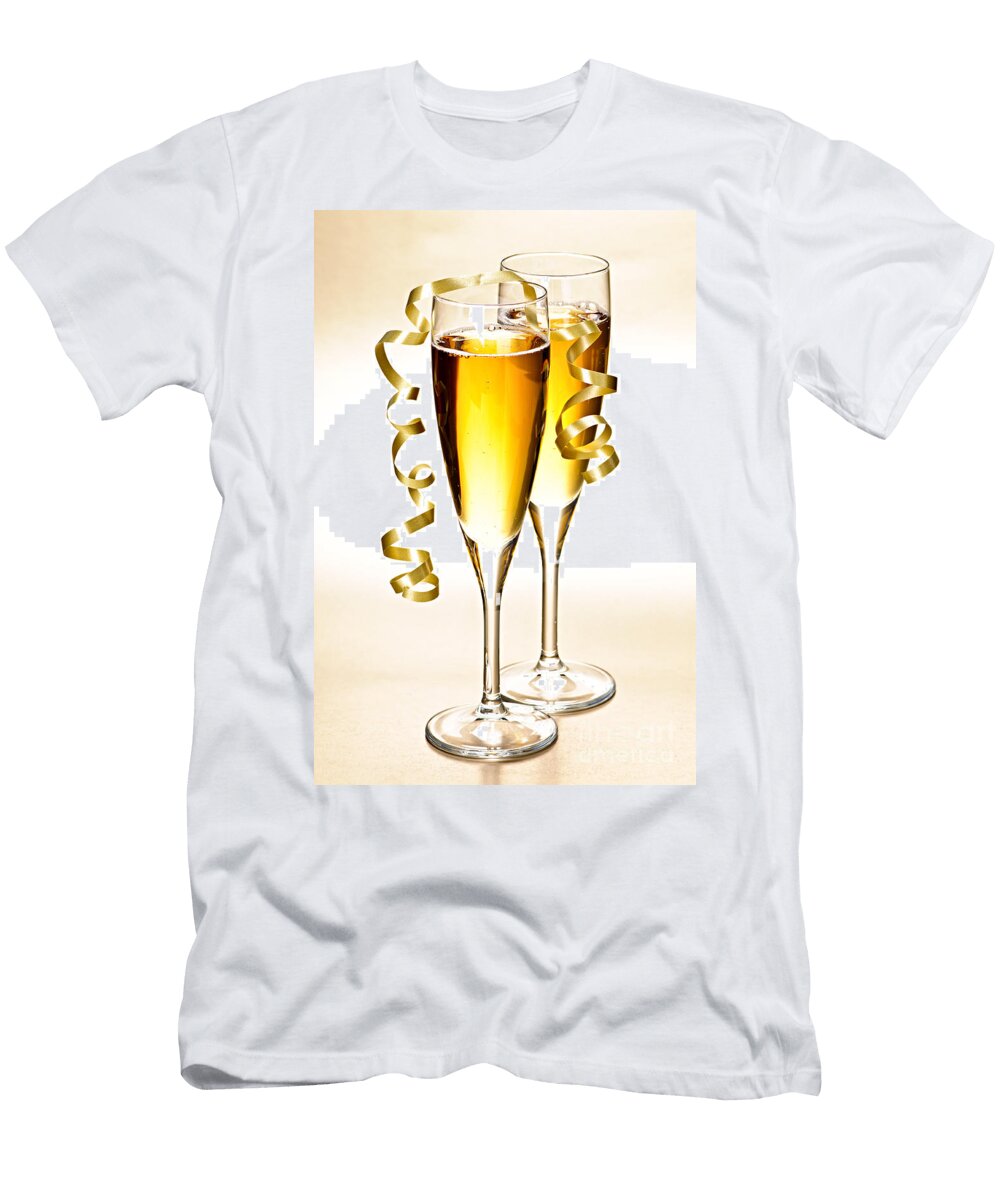 Champagne Glasses Elena Elisseeva T-Shirt