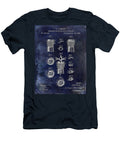 Champagne Retaining Device Patent 1889 Blue Jon Neidert T-Shirt