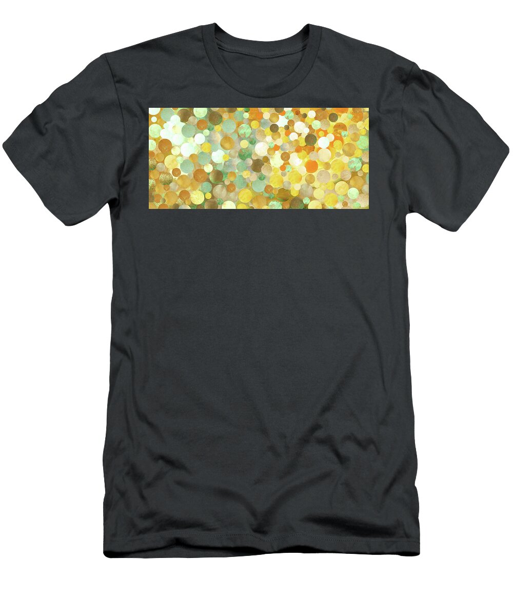 Champagne Taste Yellow Abstract Modern Art Sharon Cummings T-Shirt