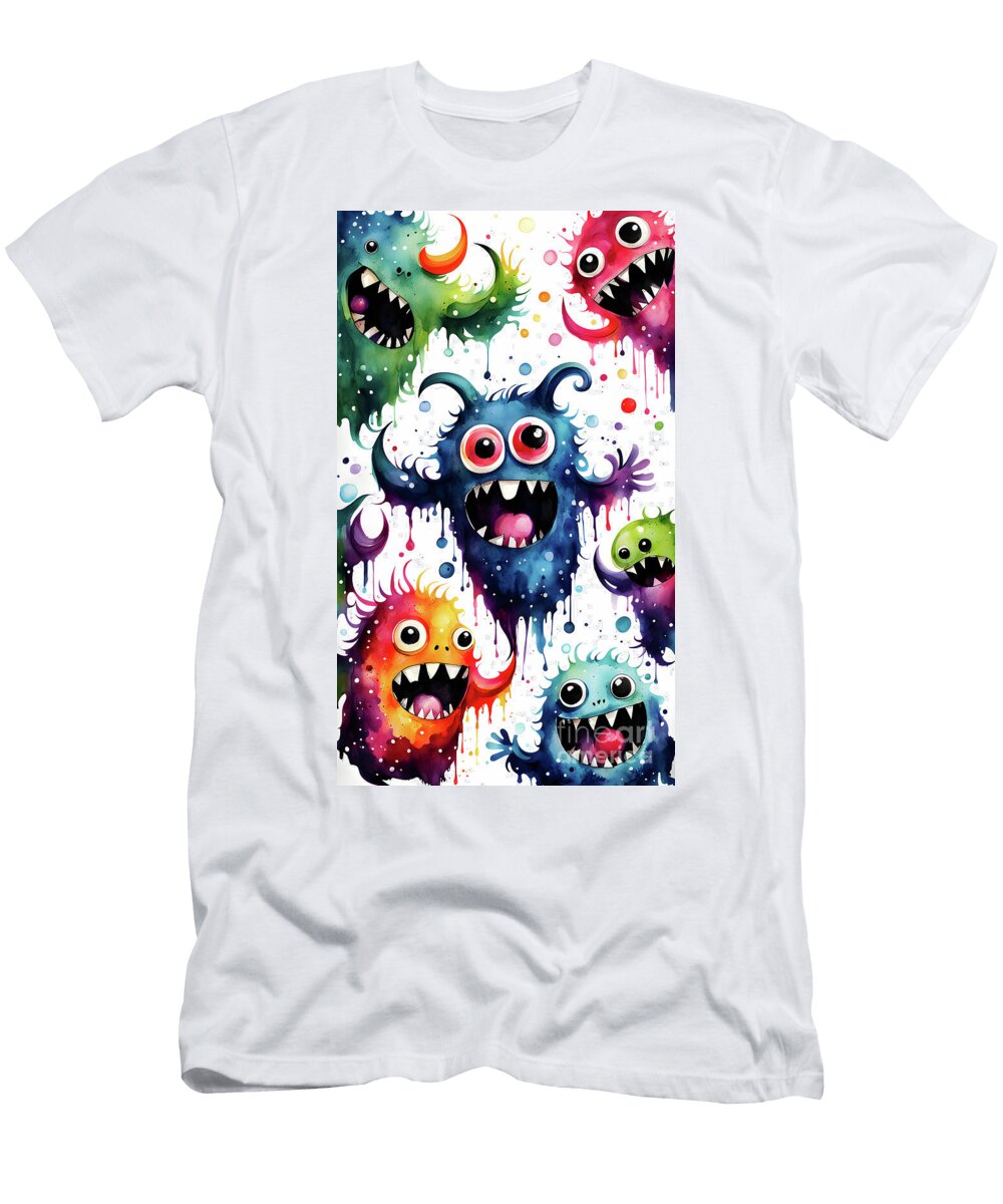 Chaotic Chorus of Colorful Creatures Sen Tinel T-Shirt