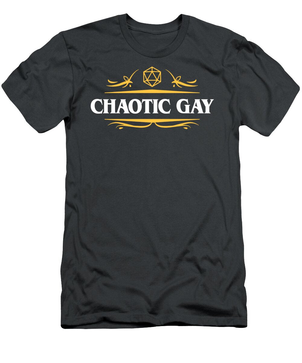 Chaotic Gay Alignment Dnd Tabletop Rpg Daniel Clark T-Shirt
