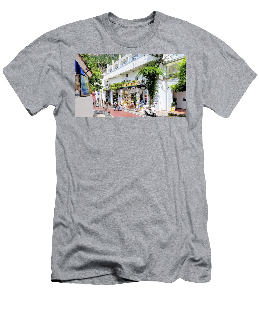 Charming Street in Positano Elaine Haakenson T-Shirt