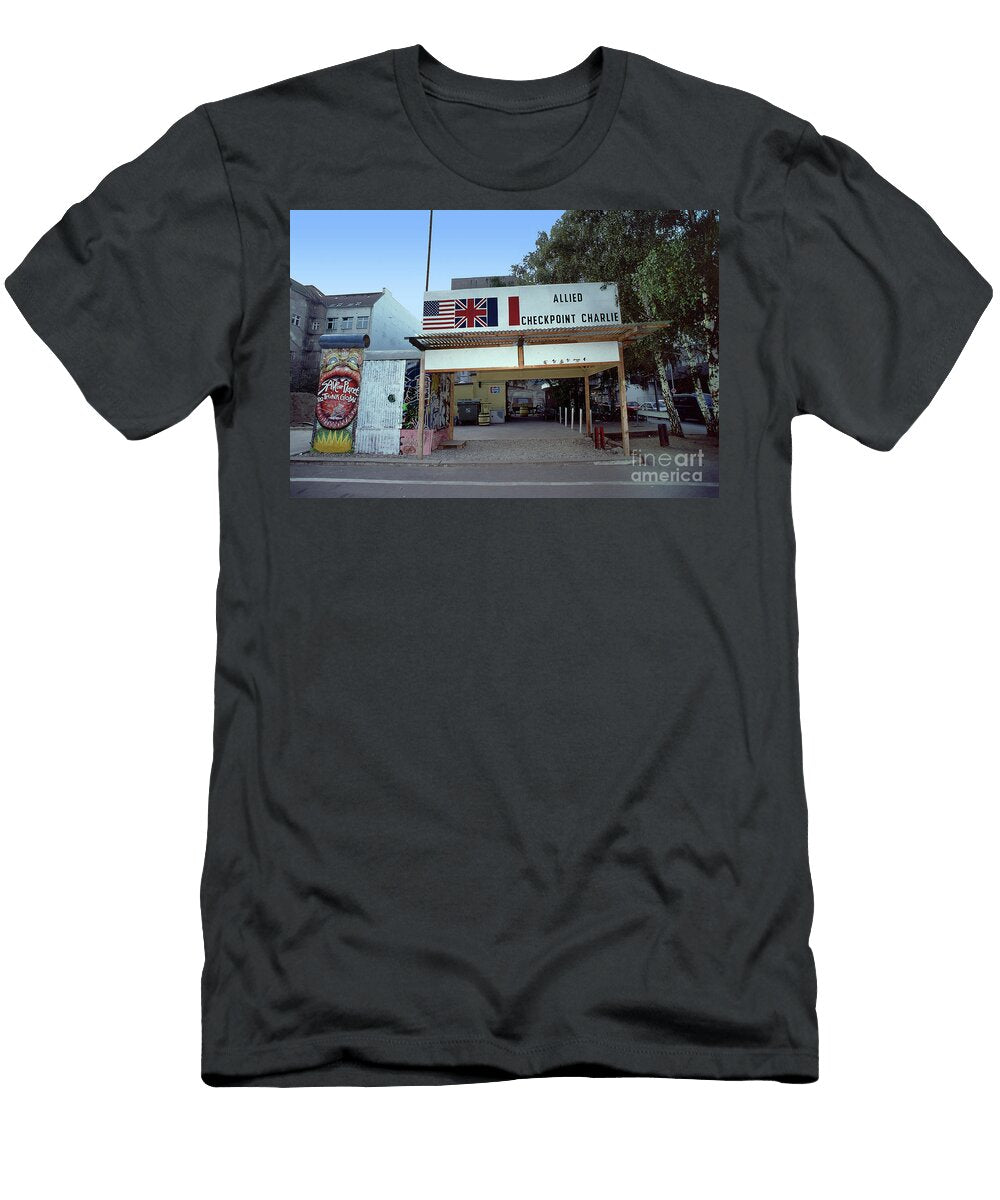 Checkpoint Charlie the Berlin Wall West Berlin 1991 Wernher Krutein T-Shirt