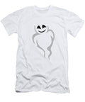 Cheerful Ghost with Broad Smile Floats Print on Demand T-Shirt