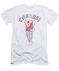Cheers Birthday Greeting Card Art By Jen Montgomery Jen Montgomery T-Shirt