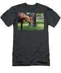 Chewing Horse with Grass in His Mouth Dejavu Designs T-Shirt