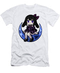 Chibi Girl on a Crescent Moon Andrzej Bednarz T-Shirt