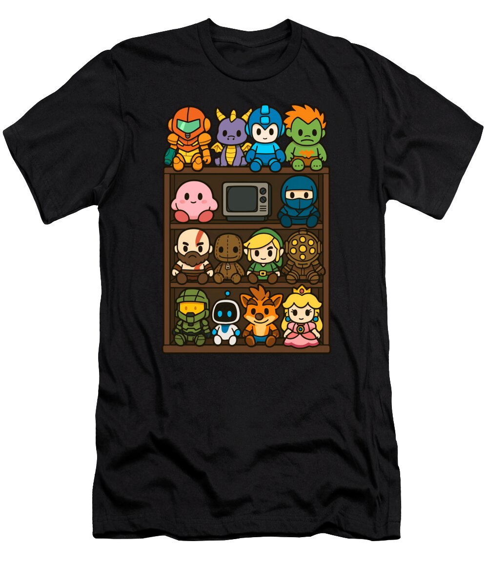 Chibi Video Game Plushoys Family Family Donna Marshall T-Shirt