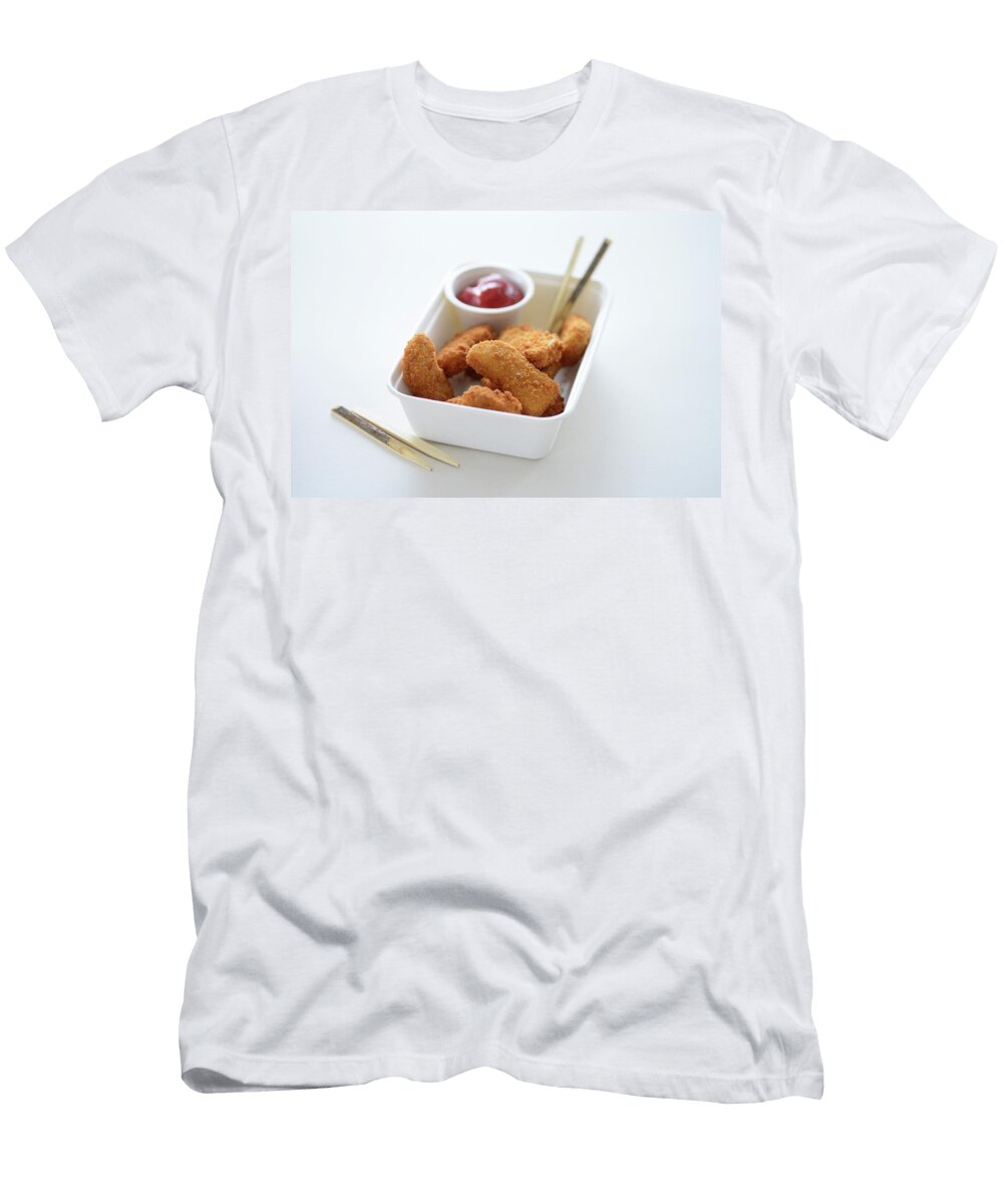 Chicken Nuggets and Ketchup in a Takeaway Carton Tanja Major T-Shirt