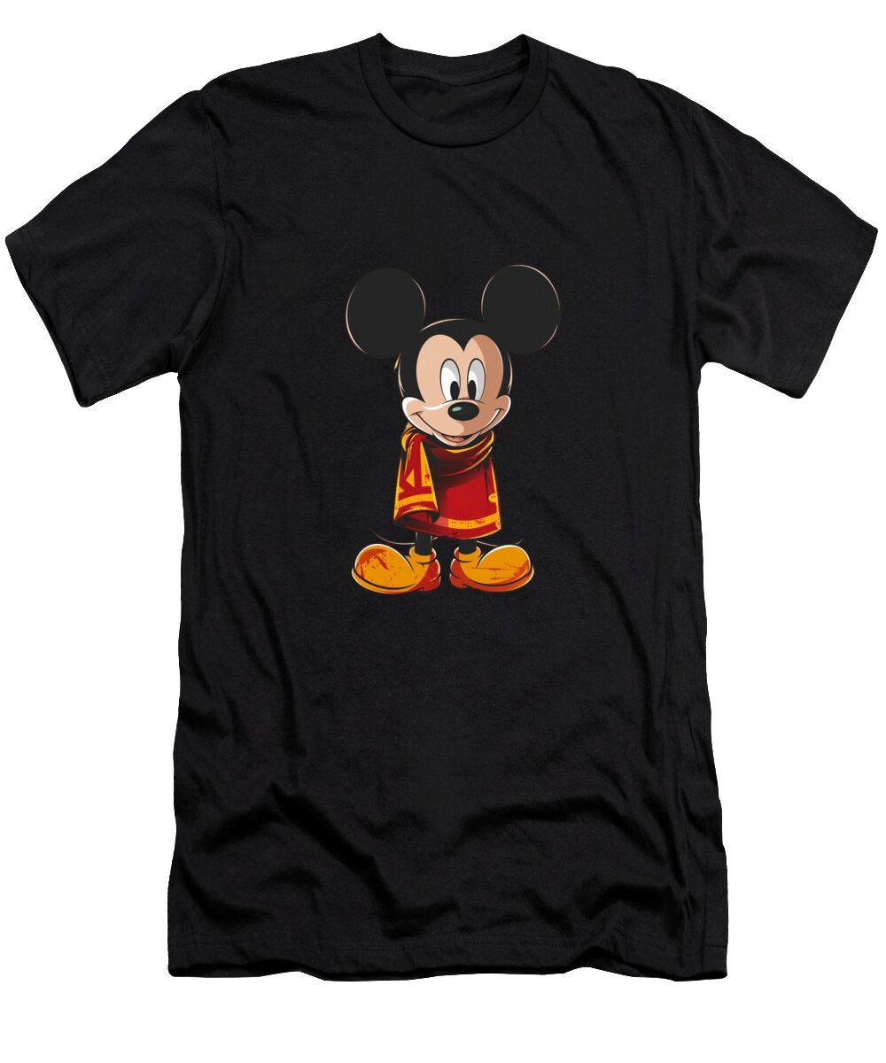 Chiefs Face Disneys Mickey Douxie Grimo Art T-Shirt