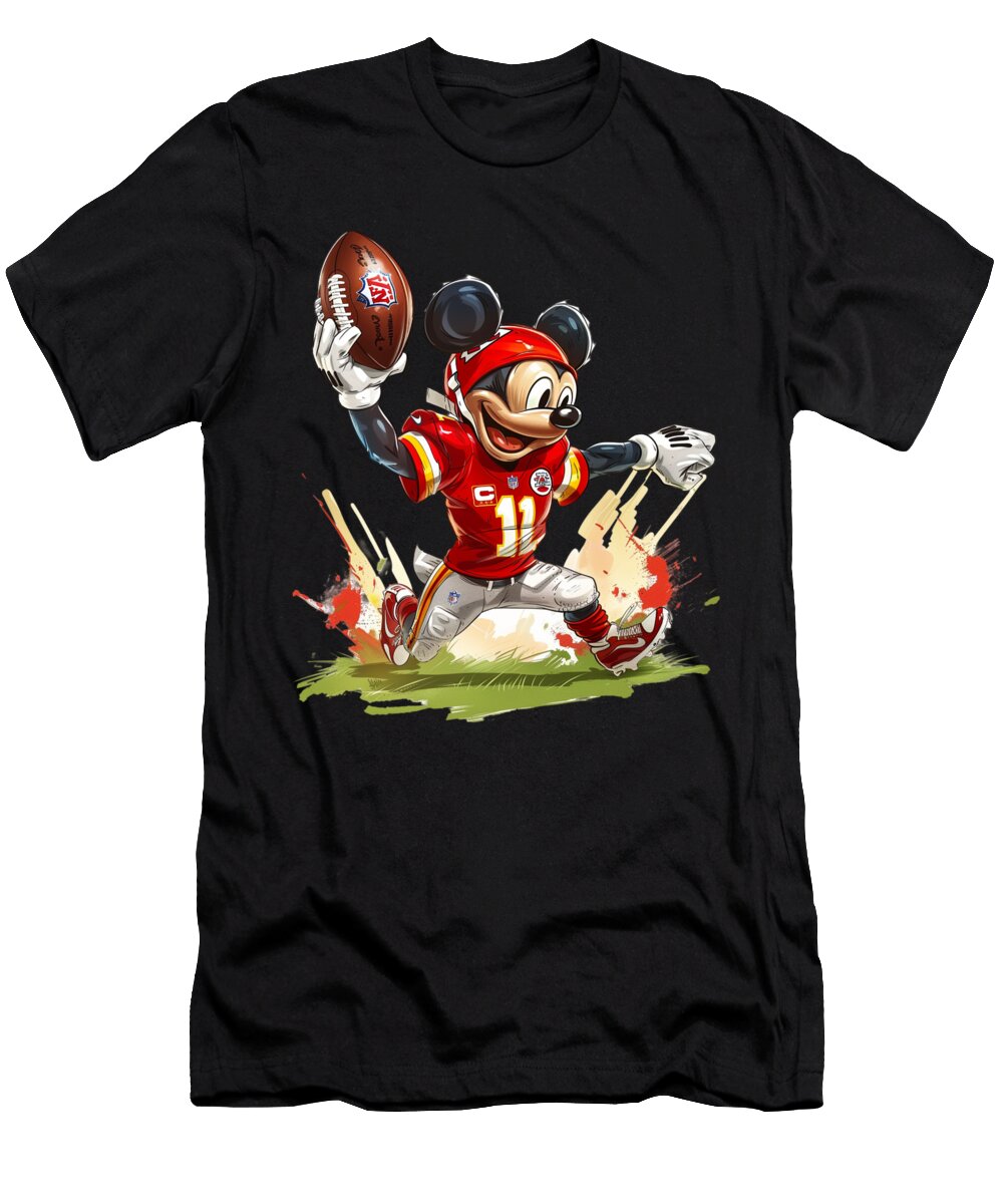 Chiefs Meet Mickey Legend Douxie Grimo Art T-Shirt