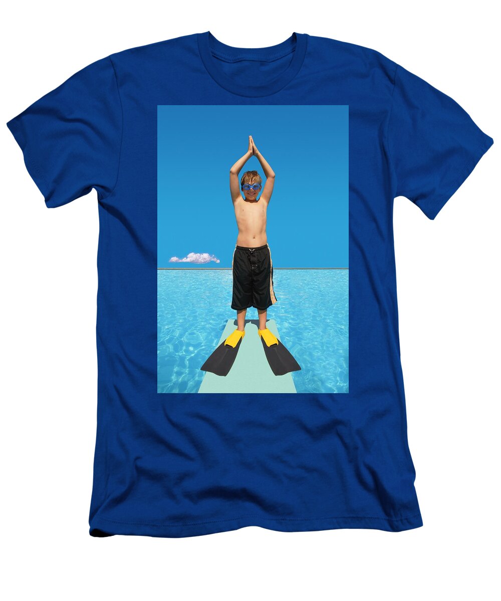 Child Prepares to Dive Don Hammond T-Shirt