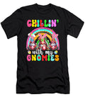 Chillin with My Gnomies Three Gnomes Easter Eggs Rainbow Th T-Shirt