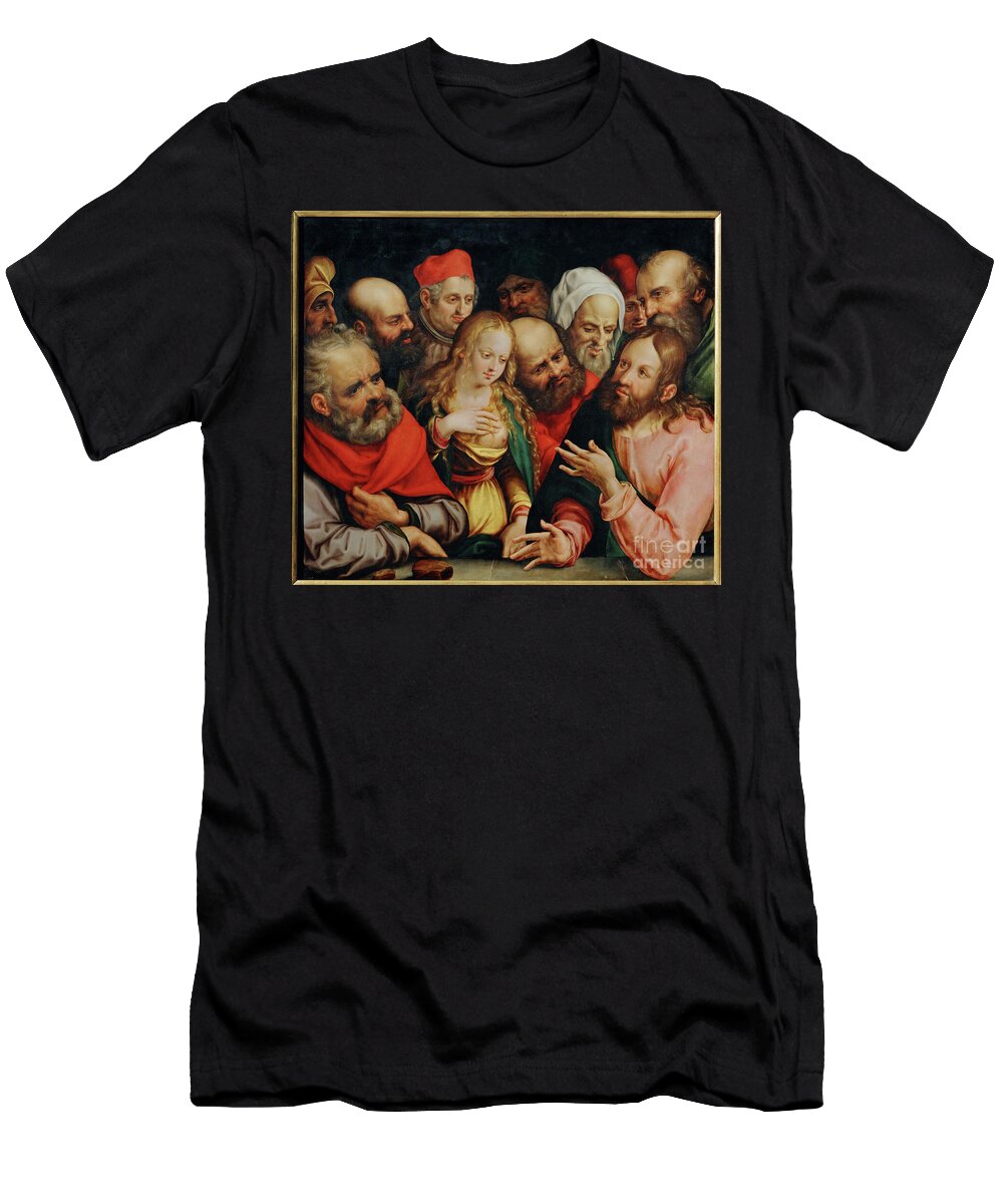 Christ and the Adulteress Jobst Harrich T-Shirt