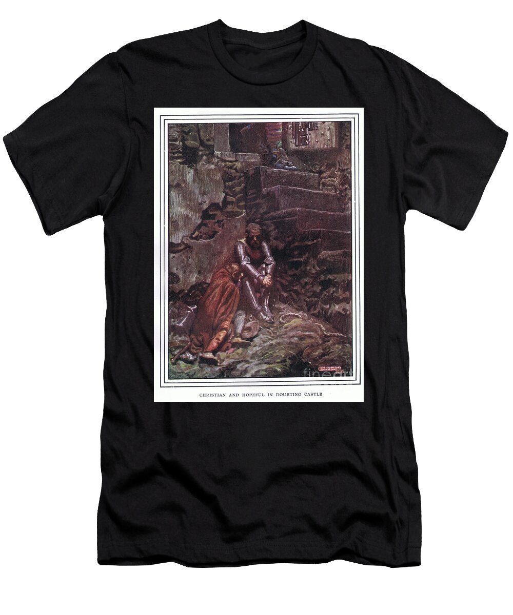 Christian and Hopeful in Doubting Castle John Byam Liston Shaw T-Shirt