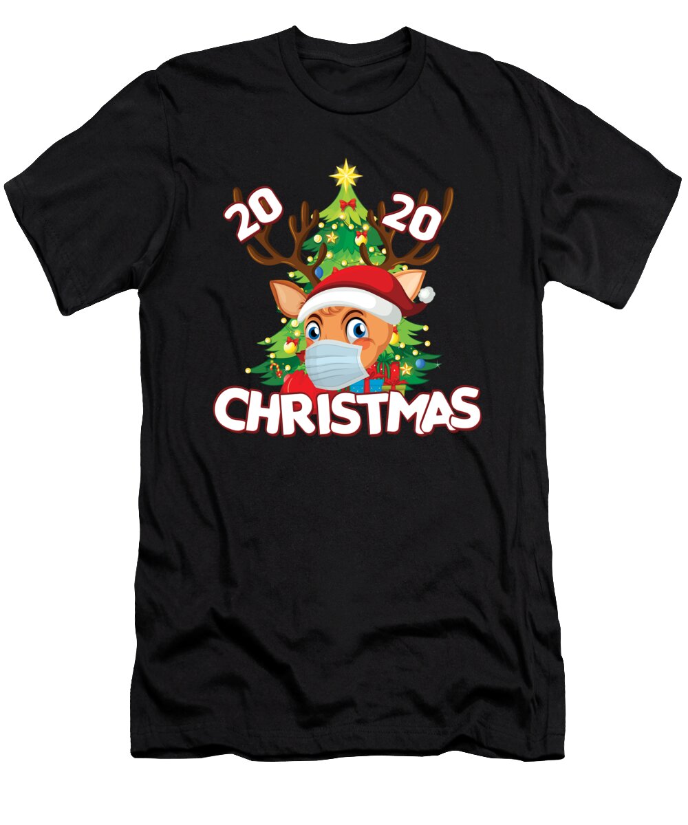 Christmas 2020 Xmas New Year Face Mask Reindeer Gift Thomas Larch T-Shirt