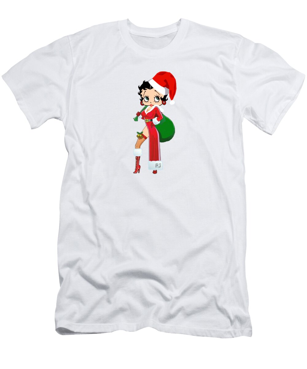 Christmas Betty Boop Robert Geiger T-Shirt