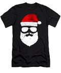 Christmas Santa Face with Sunglasses Funny Xmas Natalie Lidford T-Shirt