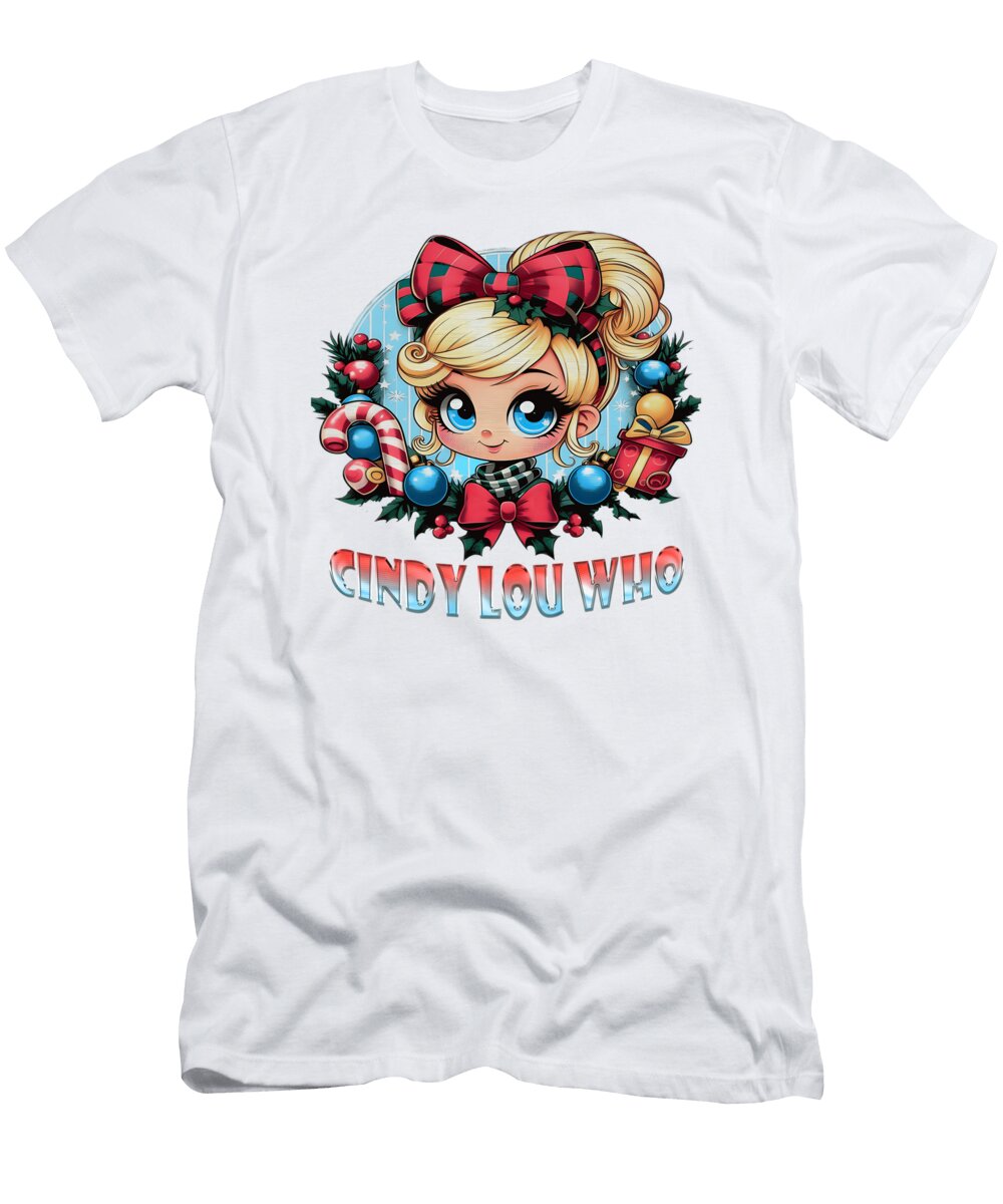 Cindy Lou Who Holiday Portrait Quang Vu T-Shirt