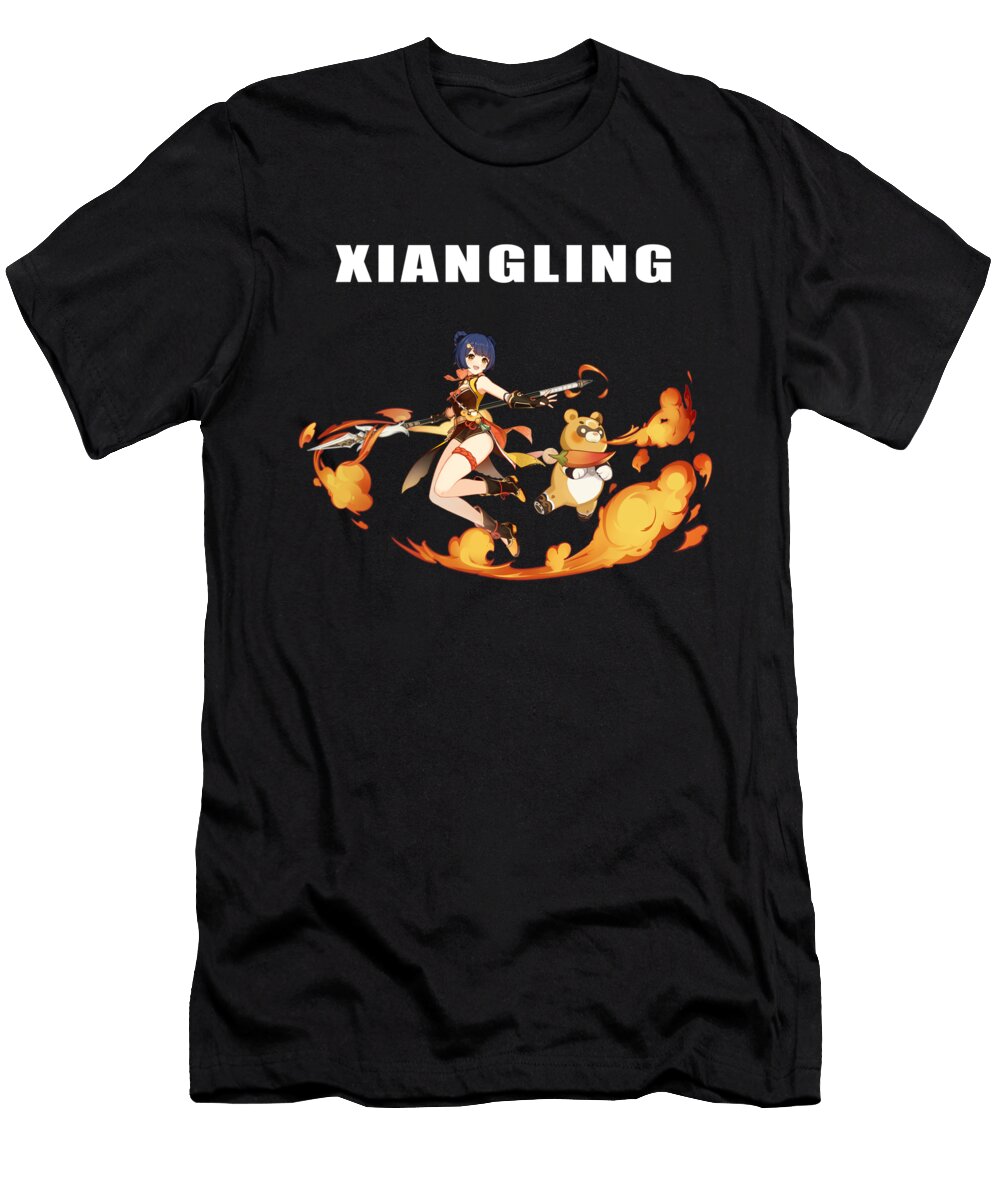 Classic Photo Xiangling Genshin Rpg Impact Game Douxie Grimo T-Shirt
