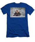 Close Up of a Sea Otter Swimming 2 Milo Burcham T-Shirt