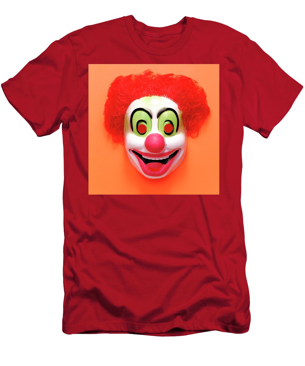 Clown Mask with Red Hair Csa Images T-Shirt