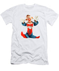 Clown with Big Shoes and Hands Up Csa Images T-Shirt