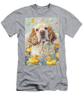 Clumber Spaniel Dog Enjoying a Bubbly Bath Adrien Efren T-Shirt