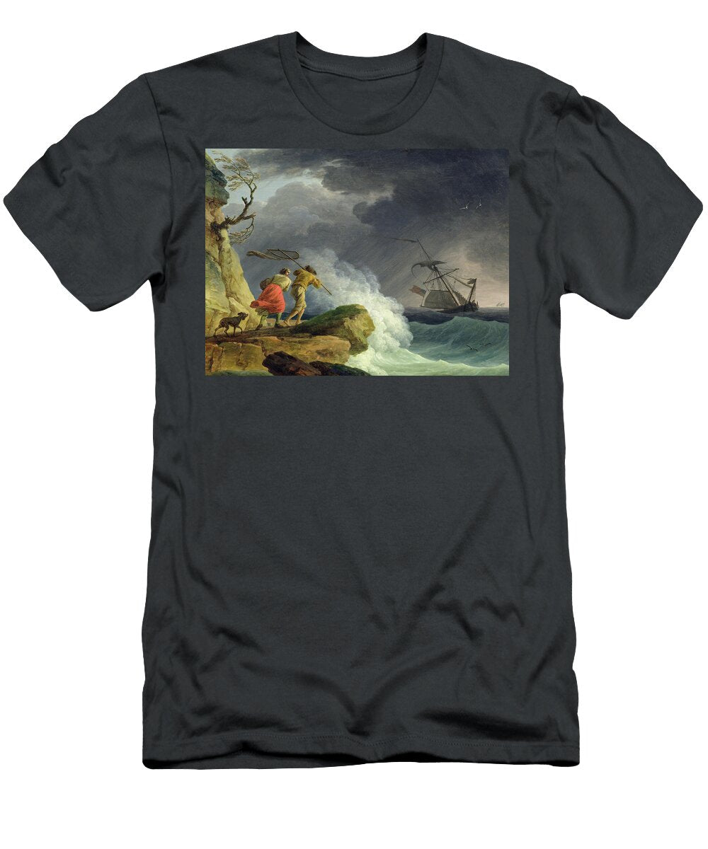 Coastal Scene in a Storm Claude Joseph Vernet T-Shirt