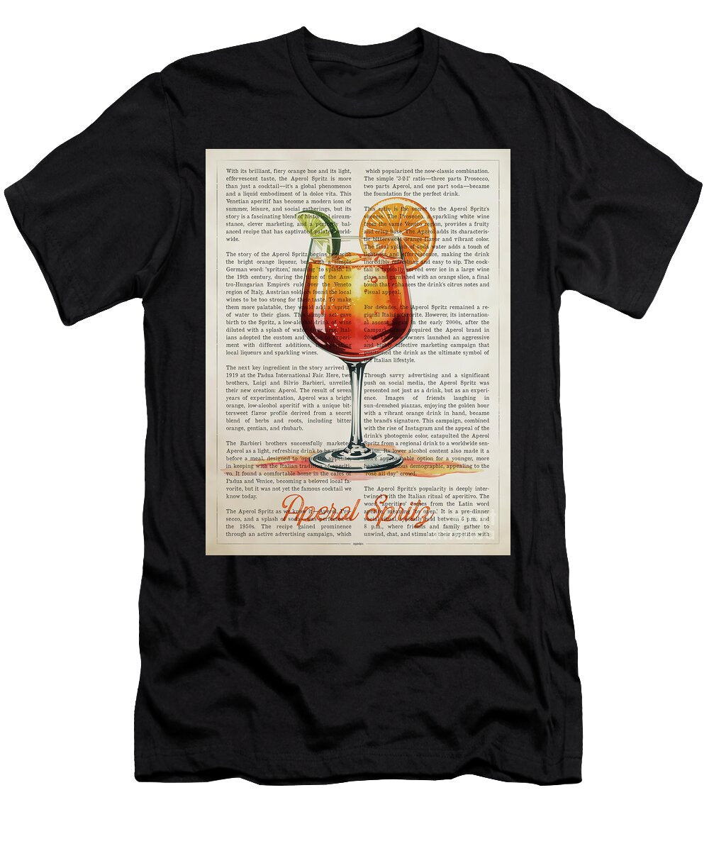 Cocktail Glass with Orange Slice Aged Pixel T-Shirt