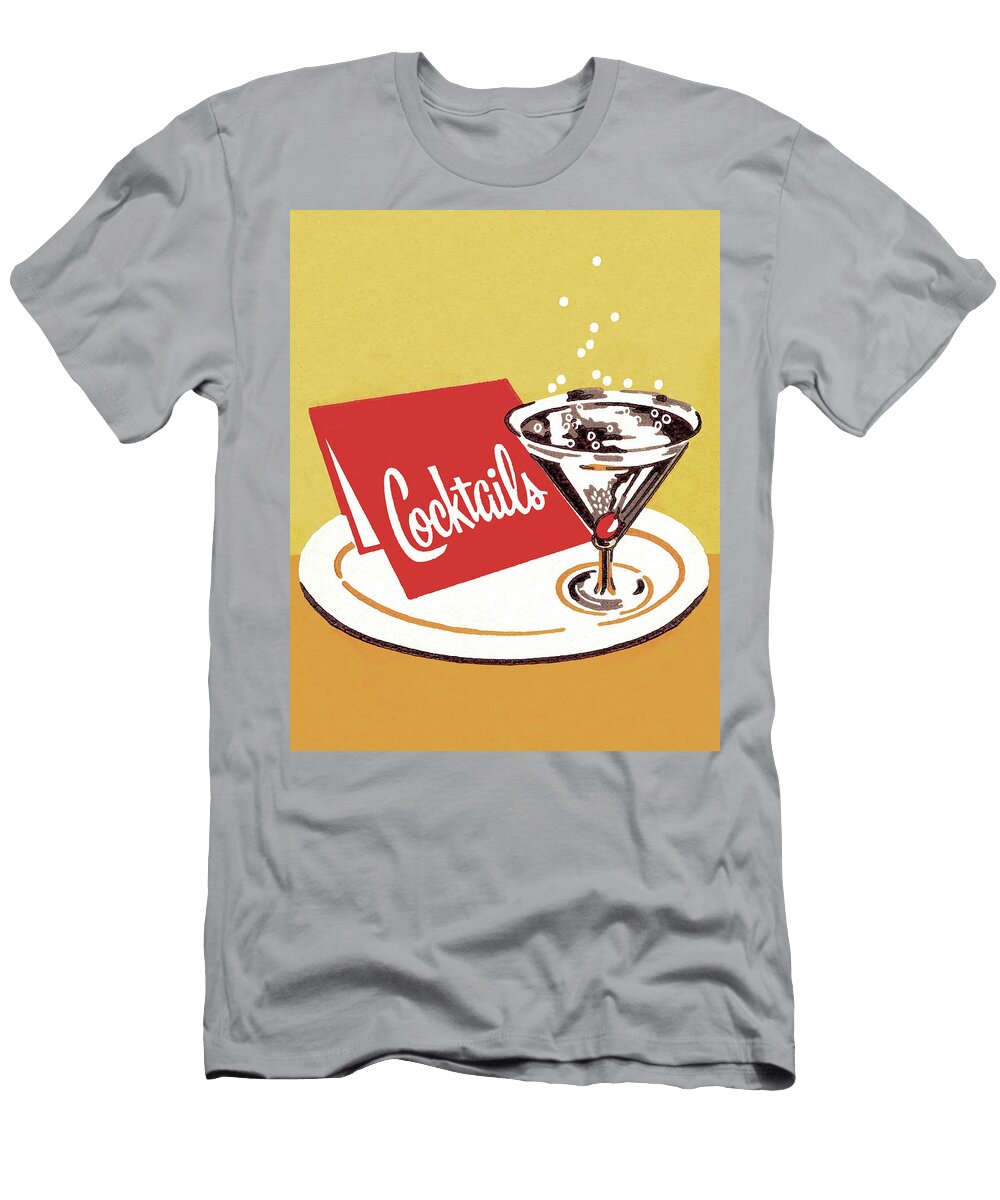 Cocktails on a Tray Csa Images T-Shirt