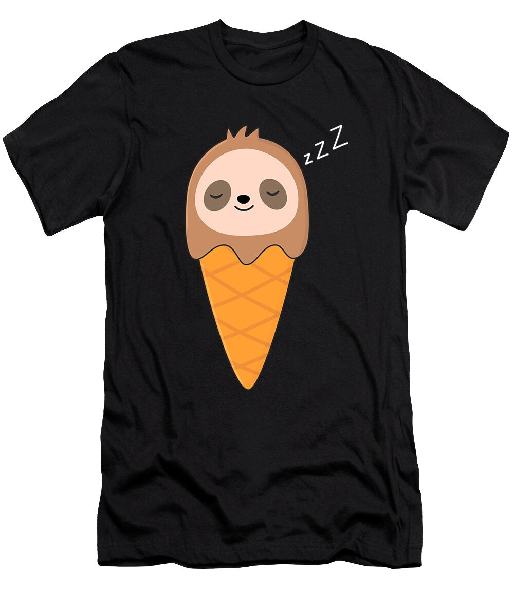 Cold and Cute Sloth Ice Cream Tian Handoyo T-Shirt