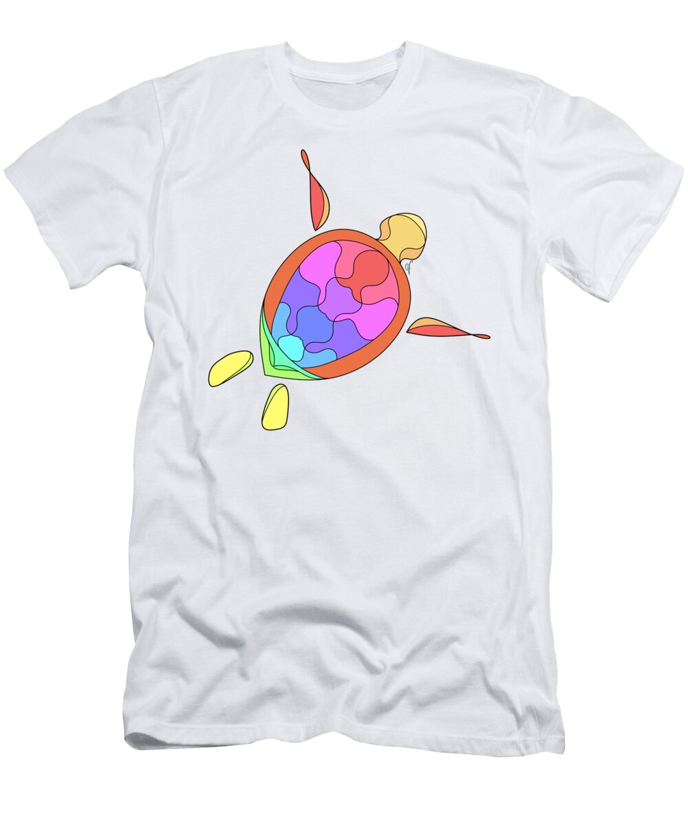 Colored Turtle Veronica Minozzi T-Shirt