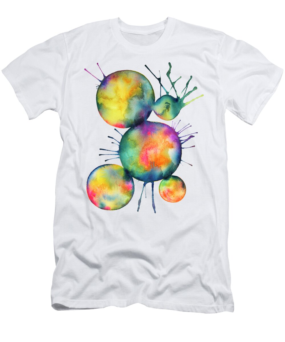 Colorful Abstract Splatter Zaira Dzhaubaeva T-Shirt