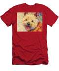 Colorful Art Abstract Pet Dog Portrait a Norwich Terrier with a Goofy Expression Portrait Adrien Efren T-Shirt