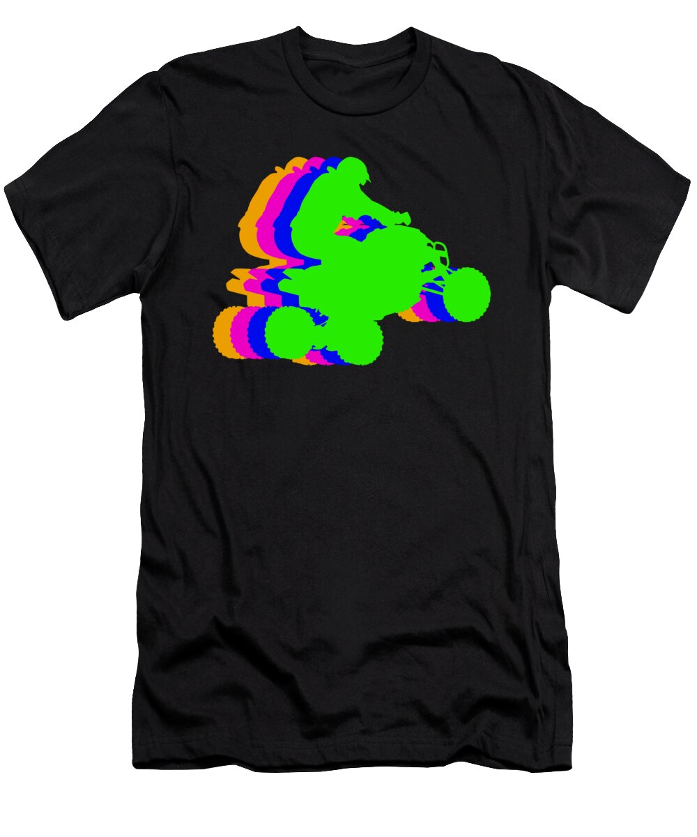 Colorful Atv Rider Quad Racing Extreme Sports Gift Thomas Larch T-Shirt