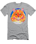 Colorful Buff Orange Tabby Cat Cheezie Rebecca Wang T-Shirt
