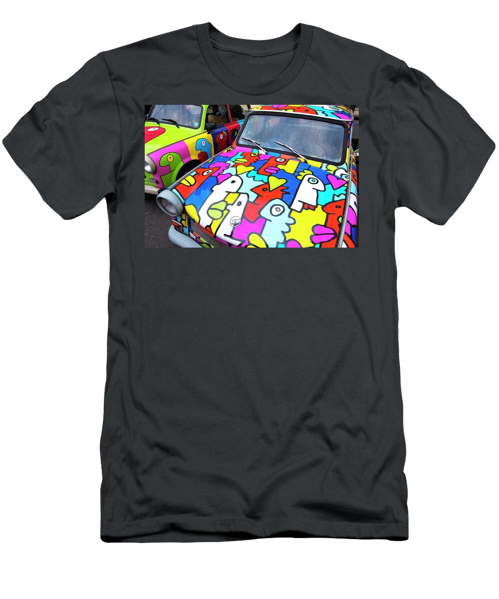 Colorful Cars with Playful Patterns Chris Hill T-Shirt