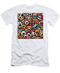 Colorful Cartoon Monster Faces Abstract Miracles T-Shirt