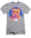 Colorful Champagne Pitbull Dog Rebecca Wang T-Shirt