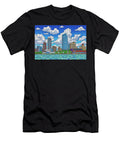 Colorful Comic Style Cityscape Dan Laurence T-Shirt
