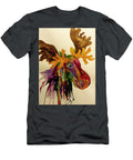 Colorful Moose Head Deep Tone Ellen Levinson T-Shirt