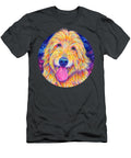 Colorful Rainbow Goldendoodle Rebecca Wang T-Shirt