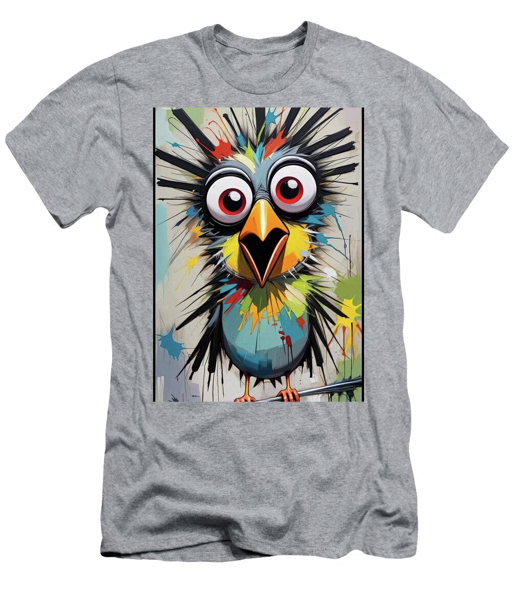Colorful Screeching Bird Luis Galdos T-Shirt