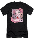 Comfortable Feeling Kawaii Axolotl Japanese Strawberry Milk Shake Anime Cartoon Cute Fan Ezone Prints T-Shirt