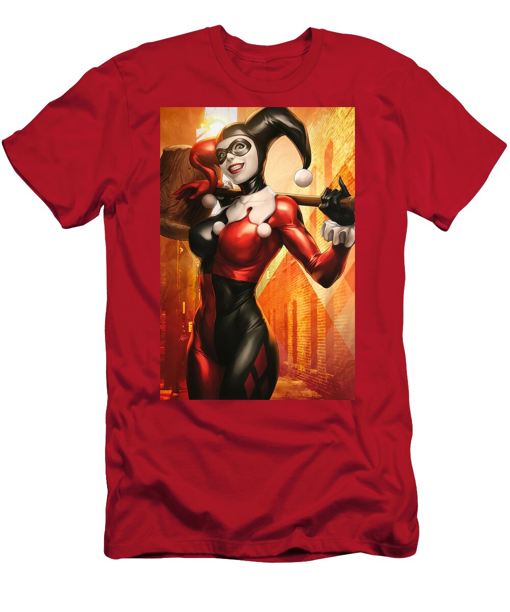 Comic Jester with Hammer Sasha Sabrina T-Shirt