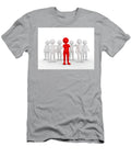 Confident Team Leader Concept Toon Man with His Army of People Michal Bednarek T-Shirt