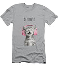 Cool Cat Be Happy Pink Melanie Viola T-Shirt
