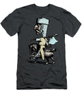 Cool Vintage Caricature Drawing Funny Knight on a Horse Wall Art Prints T-Shirt