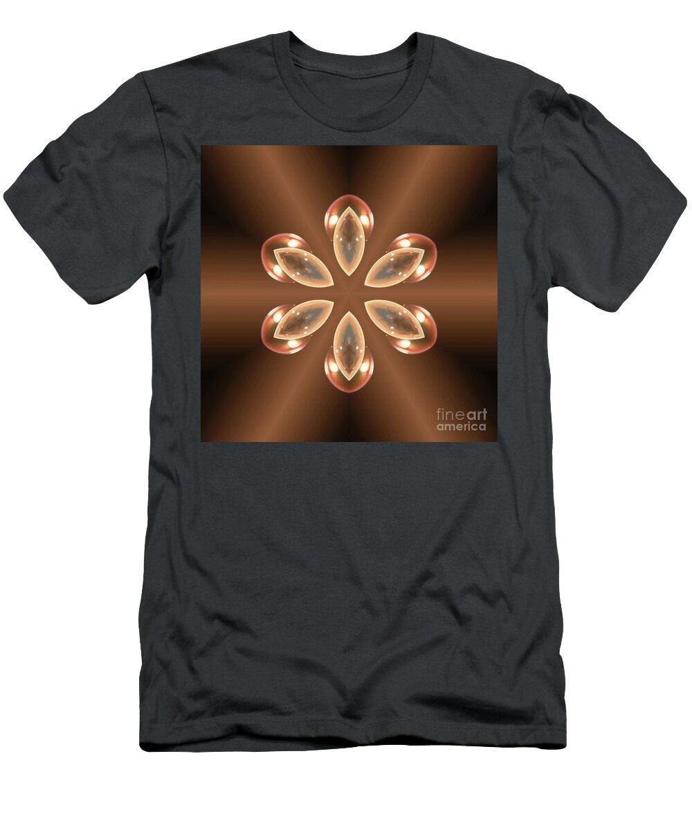 Copper Prism Flower Rachel Hannah T-Shirt